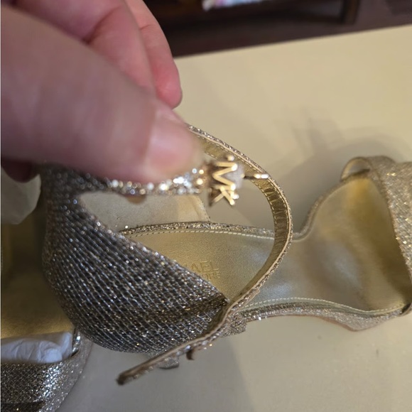 Michael Kors Shimmering Gold Heels - Picture 5 of 7